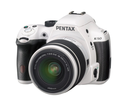 Aparat Pentax K-50 + DAL 18-55WR WHITE